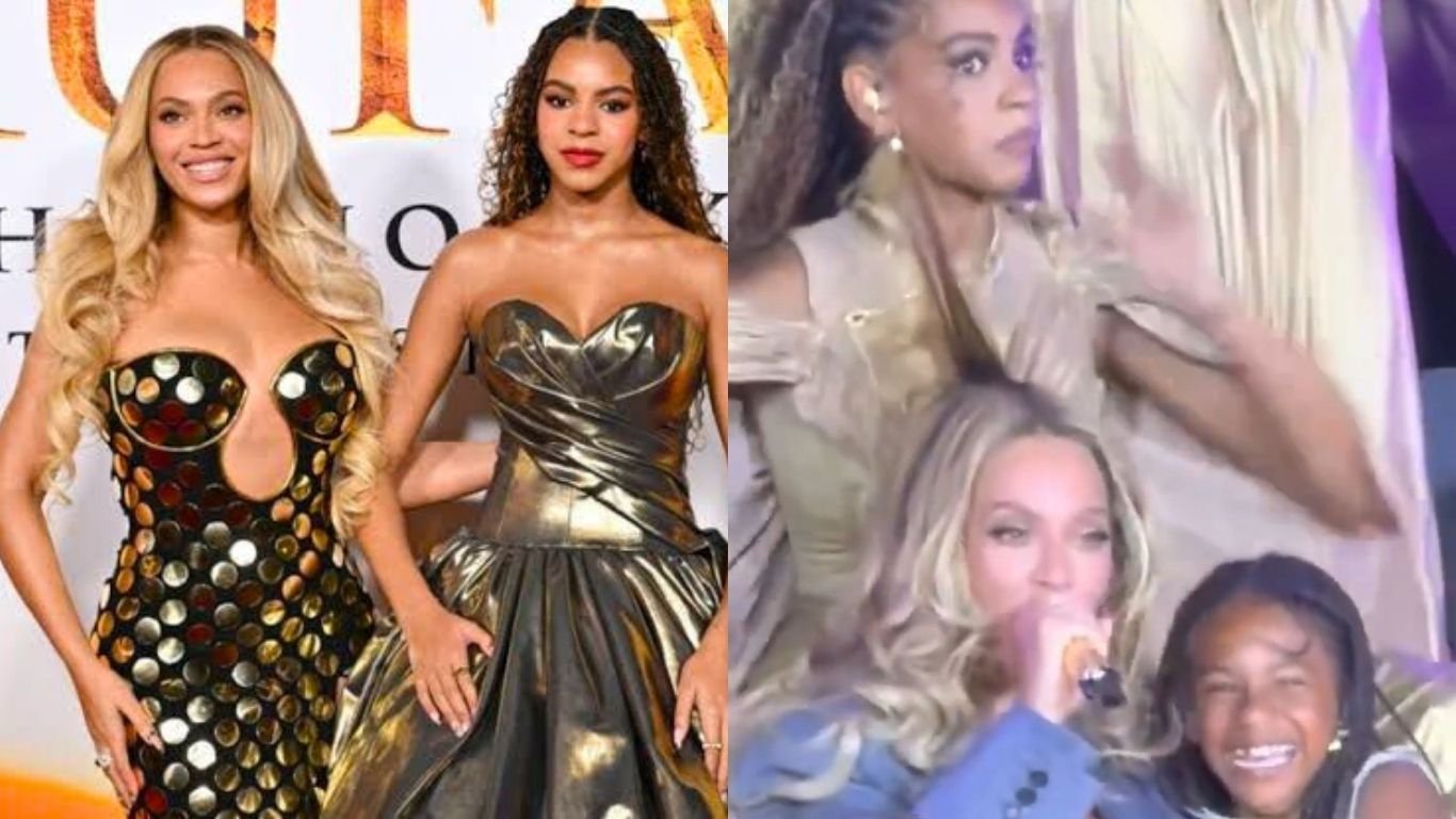 Cabelo de Beyoncé fica preso no brinco da filha durante show
