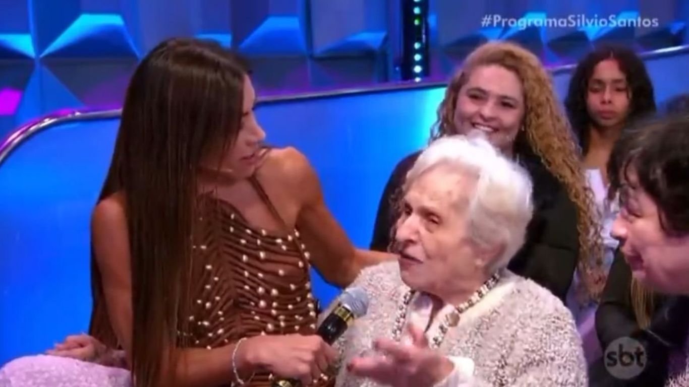 Patrícia Abravanel se emociona ao conhecer amiga de Silvio Santos