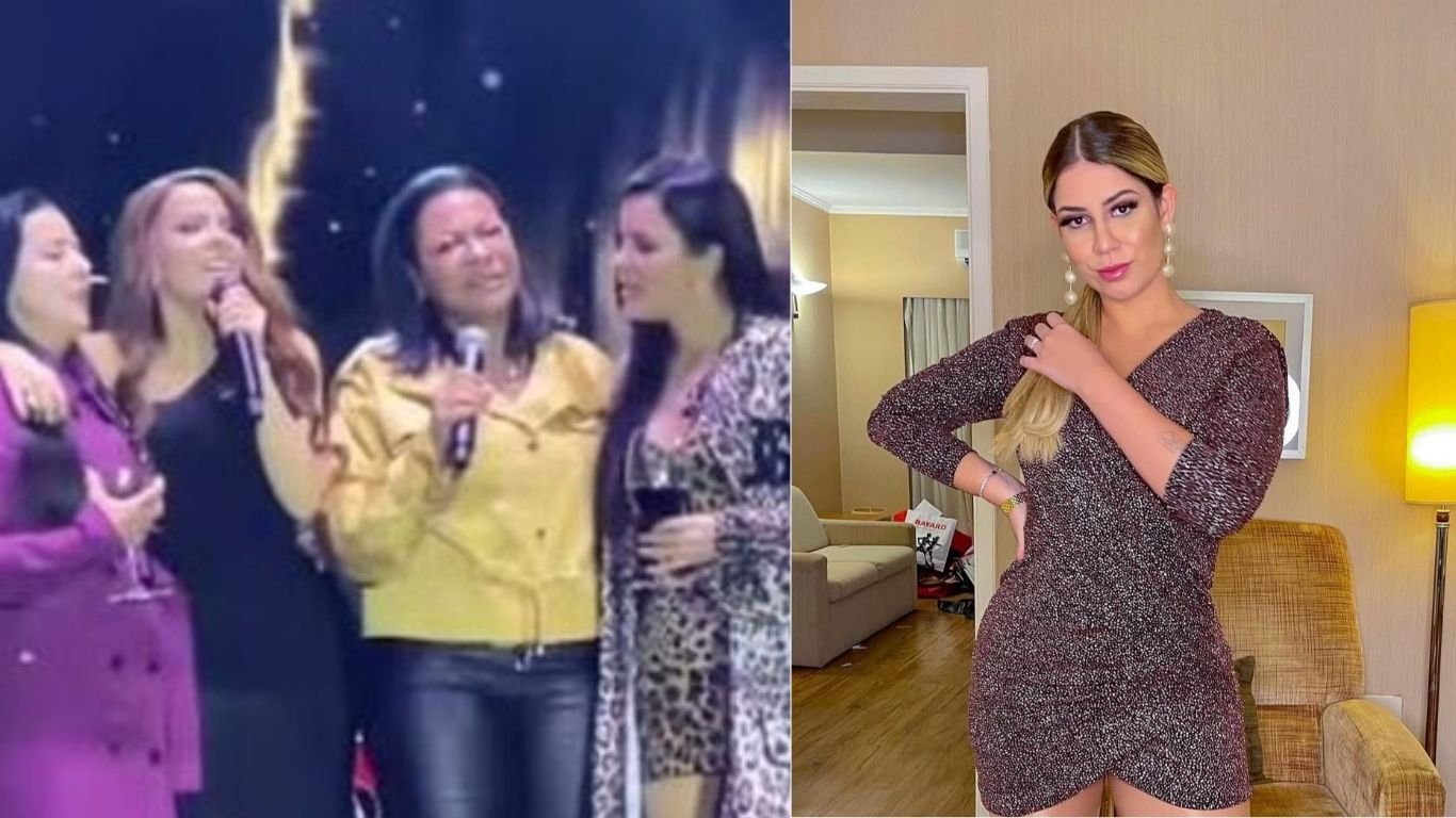 Maiara e Maraisa recebem mãe de Marília Mendonça em palco
