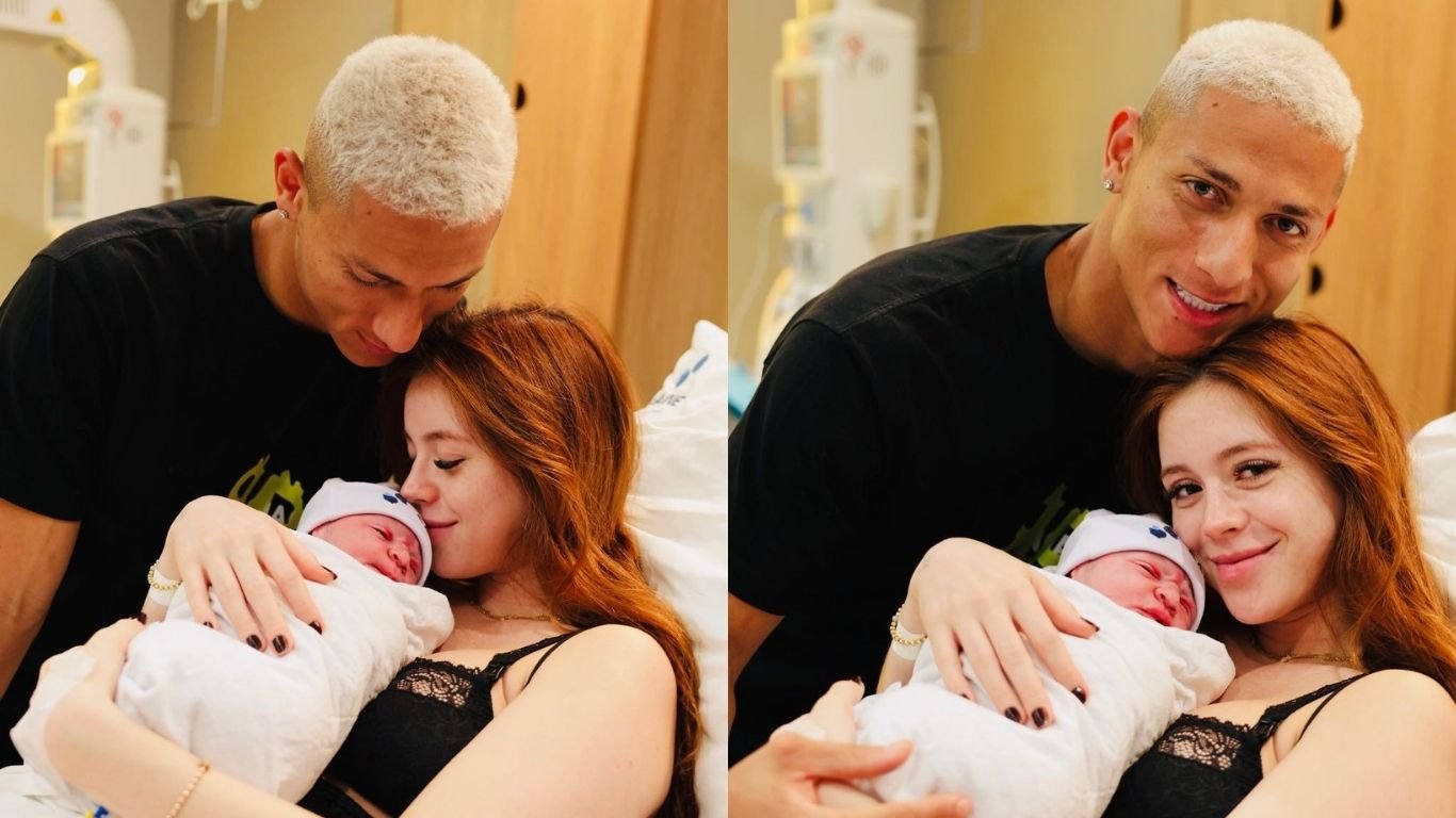 Nasce primeiro filho de Richarlison com influenciadora Amanda Araújo