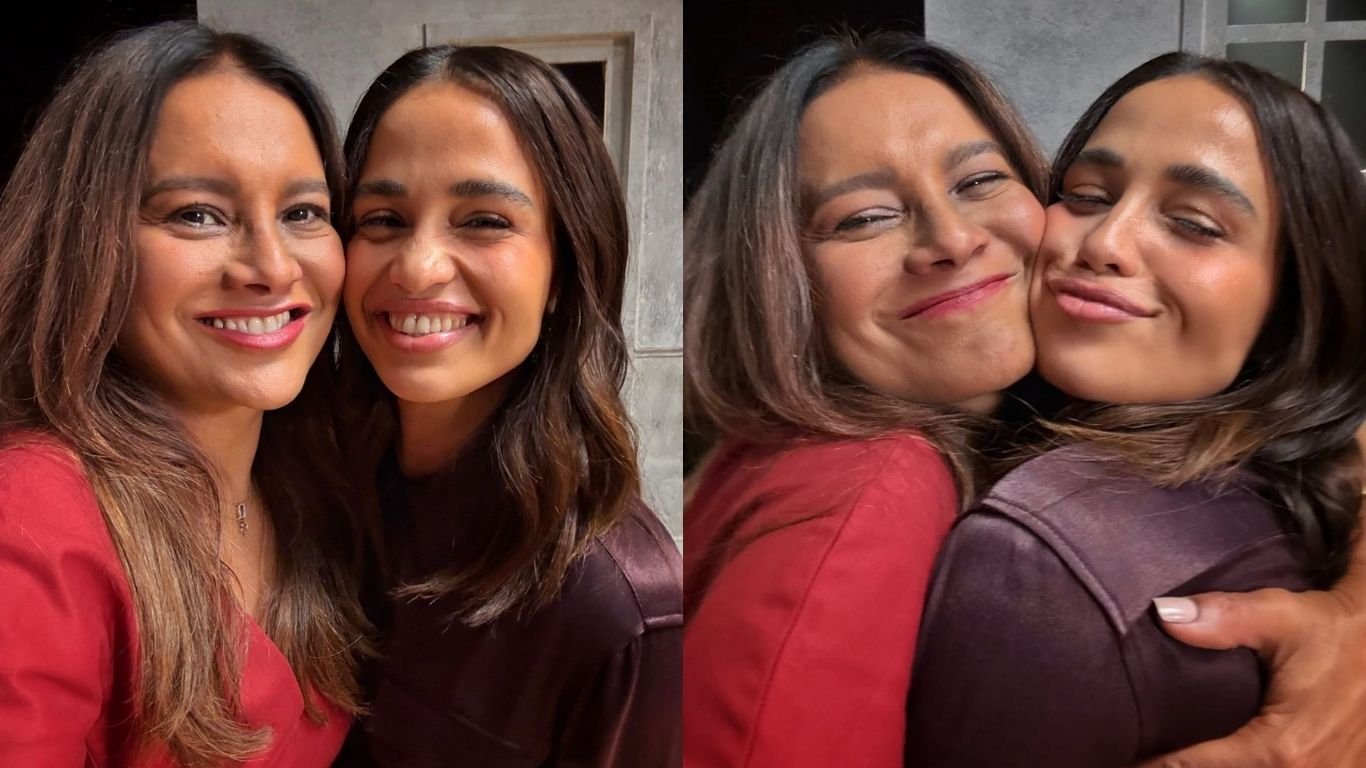 Juntas, Dira Paes e Nanda Costa fazem referência a ‘Salve Jorge’