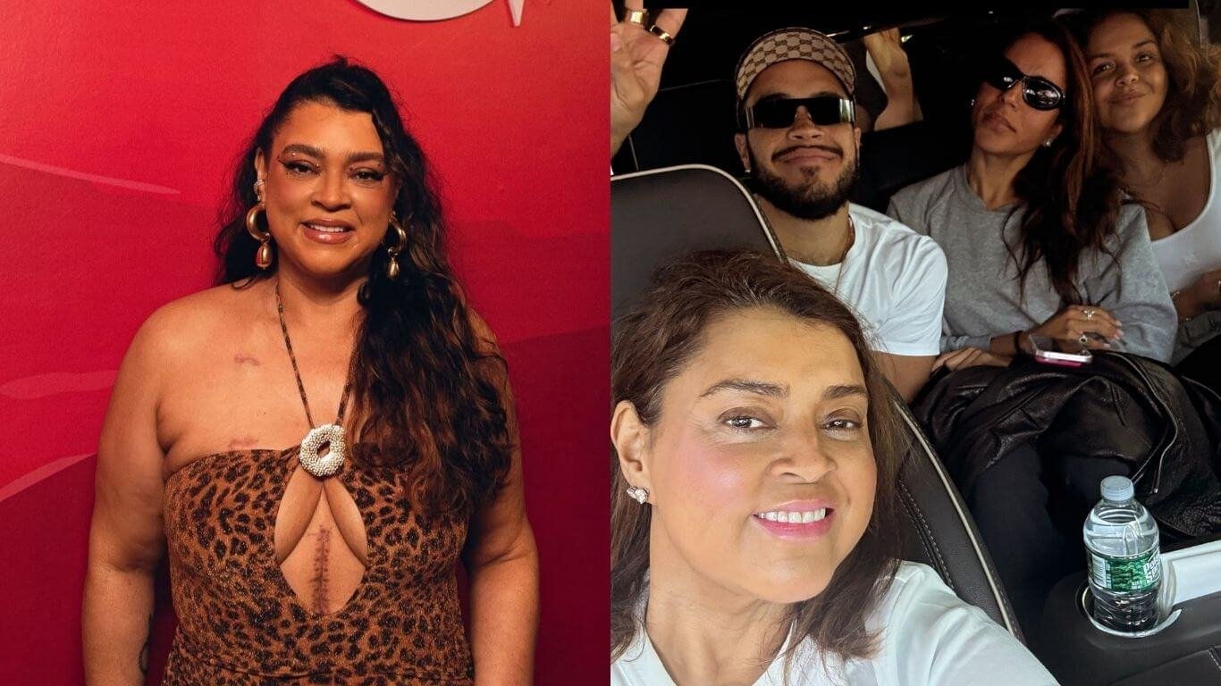 Em tratamento nos EUA, Preta Gil posa ao lado do filho e amigas