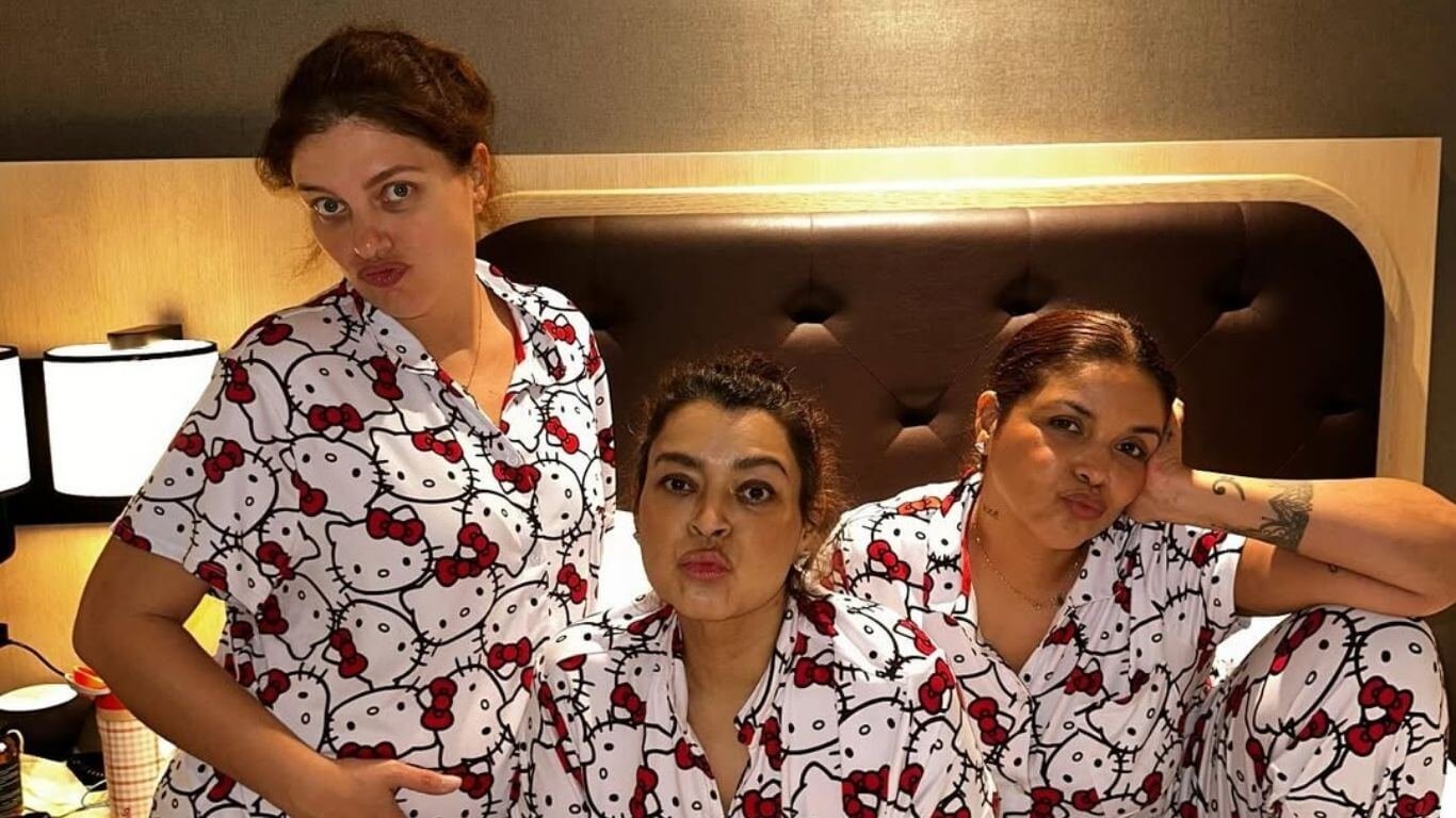 Em tratamento nos EUA, Preta Gil faz festa do pijama com amigas