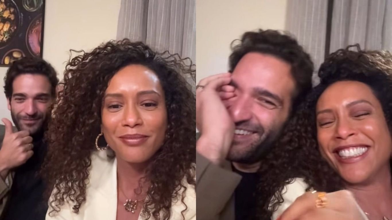 Taís Araújo entra na onda do meme e brinca com Humberto Carrão; veja