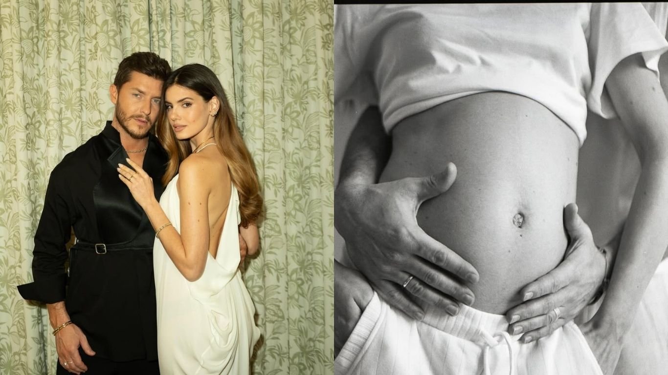 Camila Queiroz e Klebber Toledo estão à espera do primeiro filho