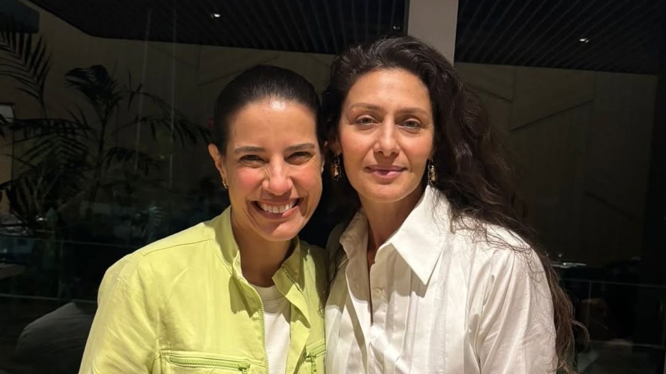 No Recife, Raquel Lyra se encontra com Maria Fernanda Candido