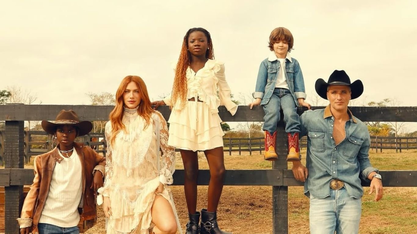 Giovanna Ewbank abre álbum da família em ensaio no rancho