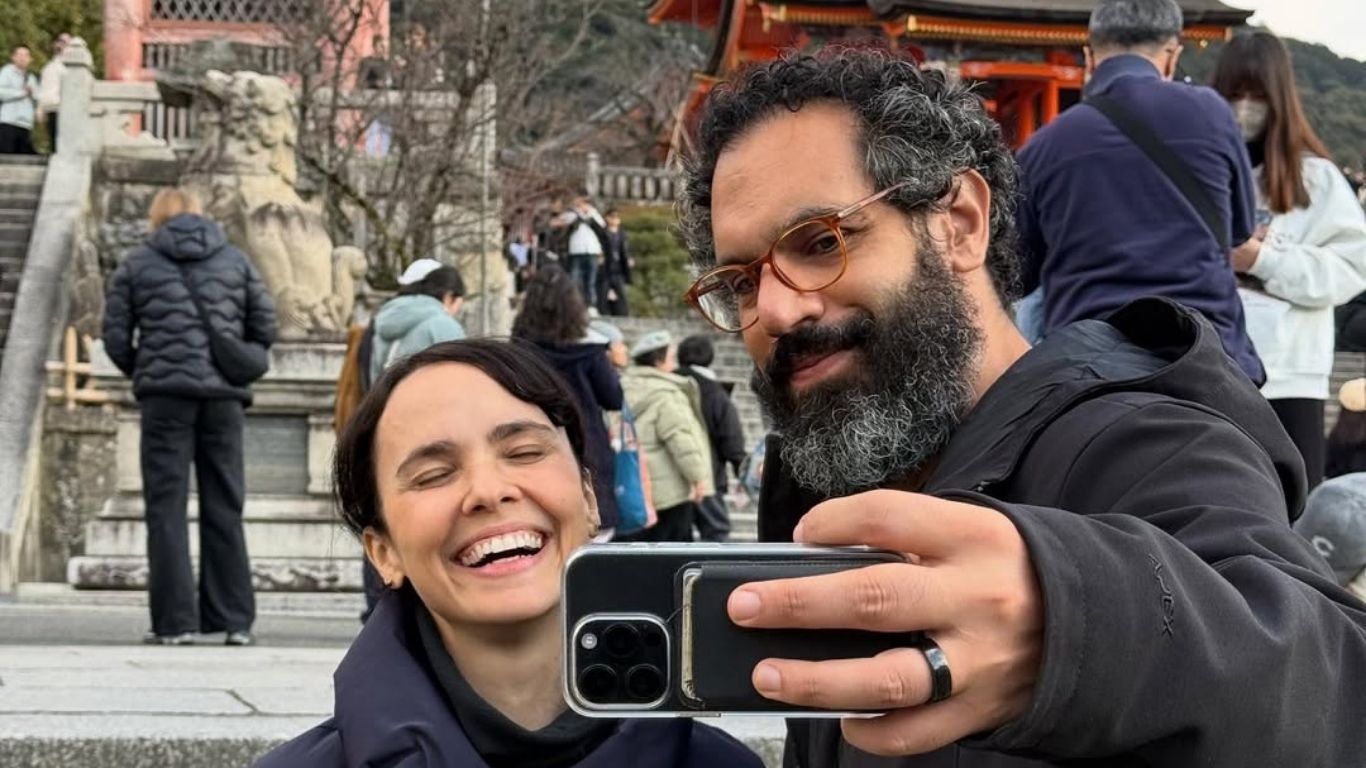 Débora Falabella faz ceclaração para o marido em seu aniversário