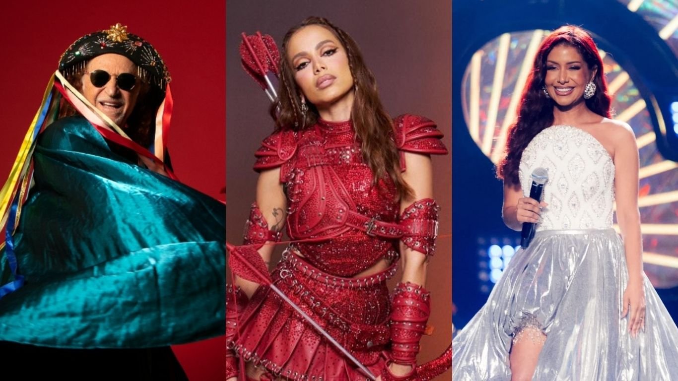 Alceu, Anitta e Priscila Senna entre as atrações da Virada