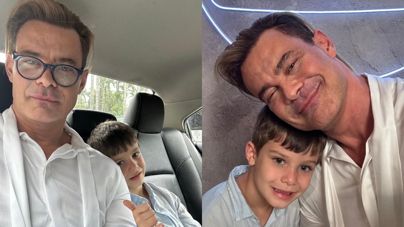 Em momento raro, Carmo Dalla Vecchia surge com filho, Pedro