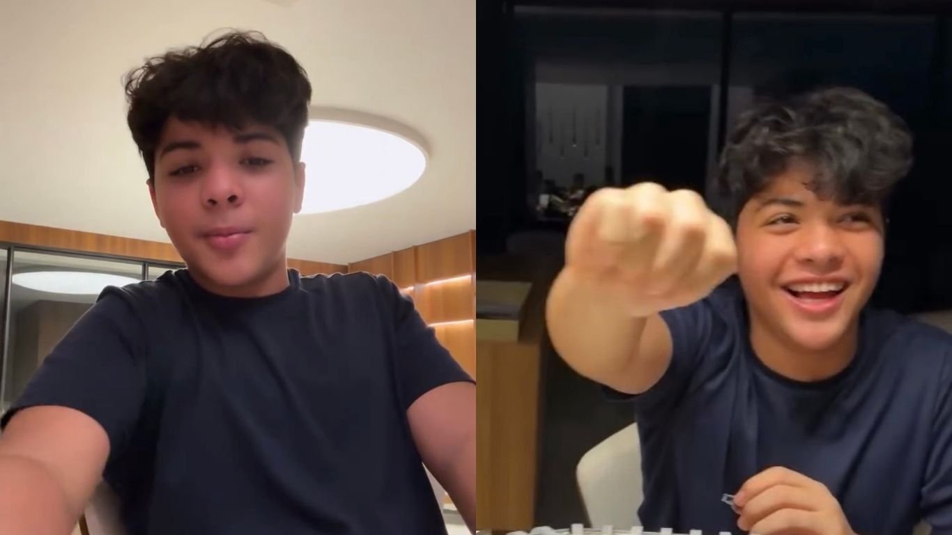 Filho de Mileide Mihaile e Wesley Safadão fala pela 1ª vez após retirada de tumor