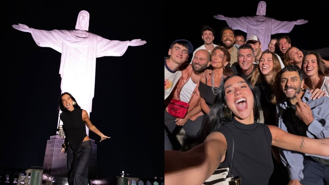 Dua Lipa abre álbum de fotos de sua passagem pelo Rio de Janeiro