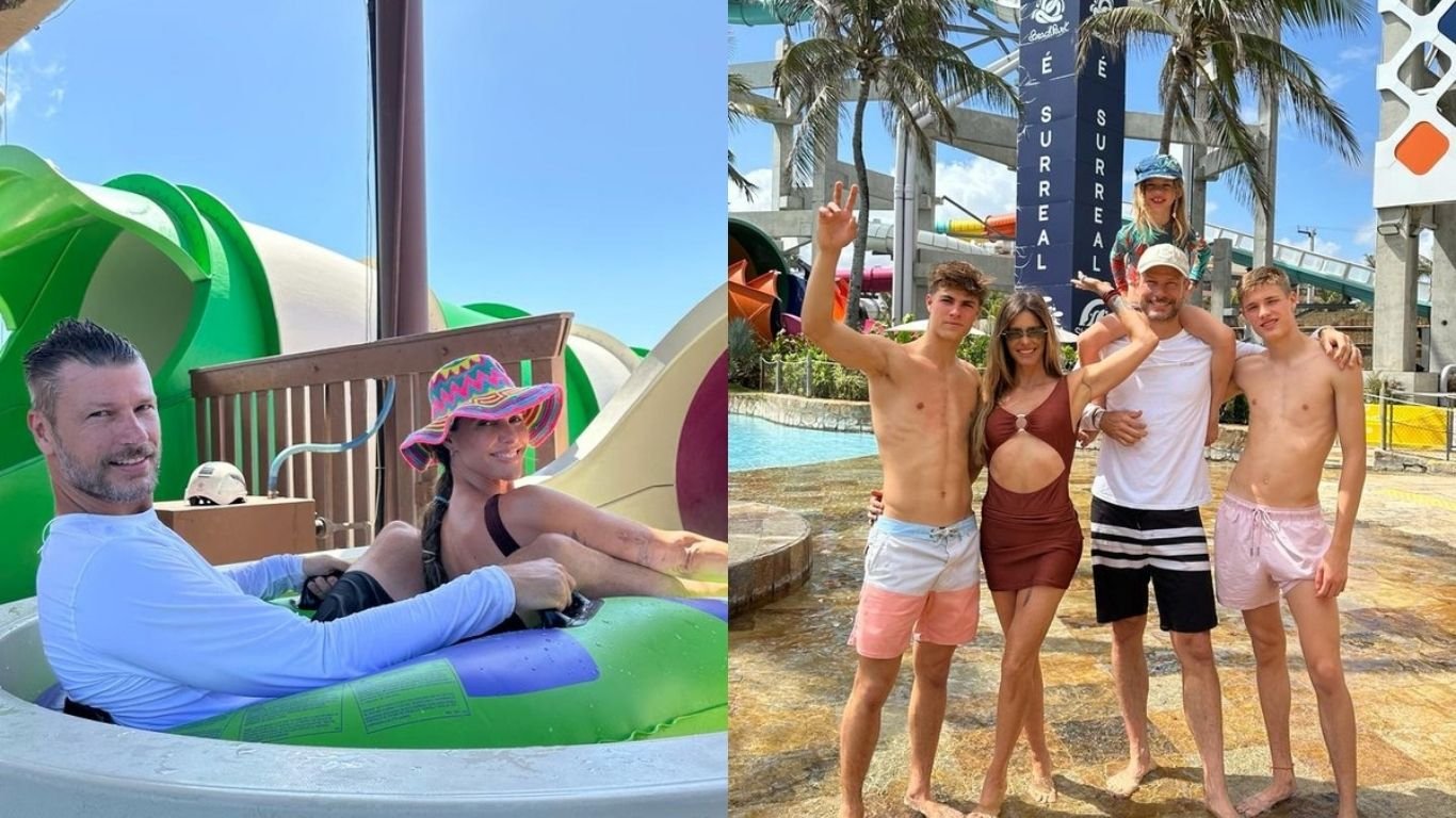 Fernanda Lima e Rodrigo Hilbert curtem passeio em família