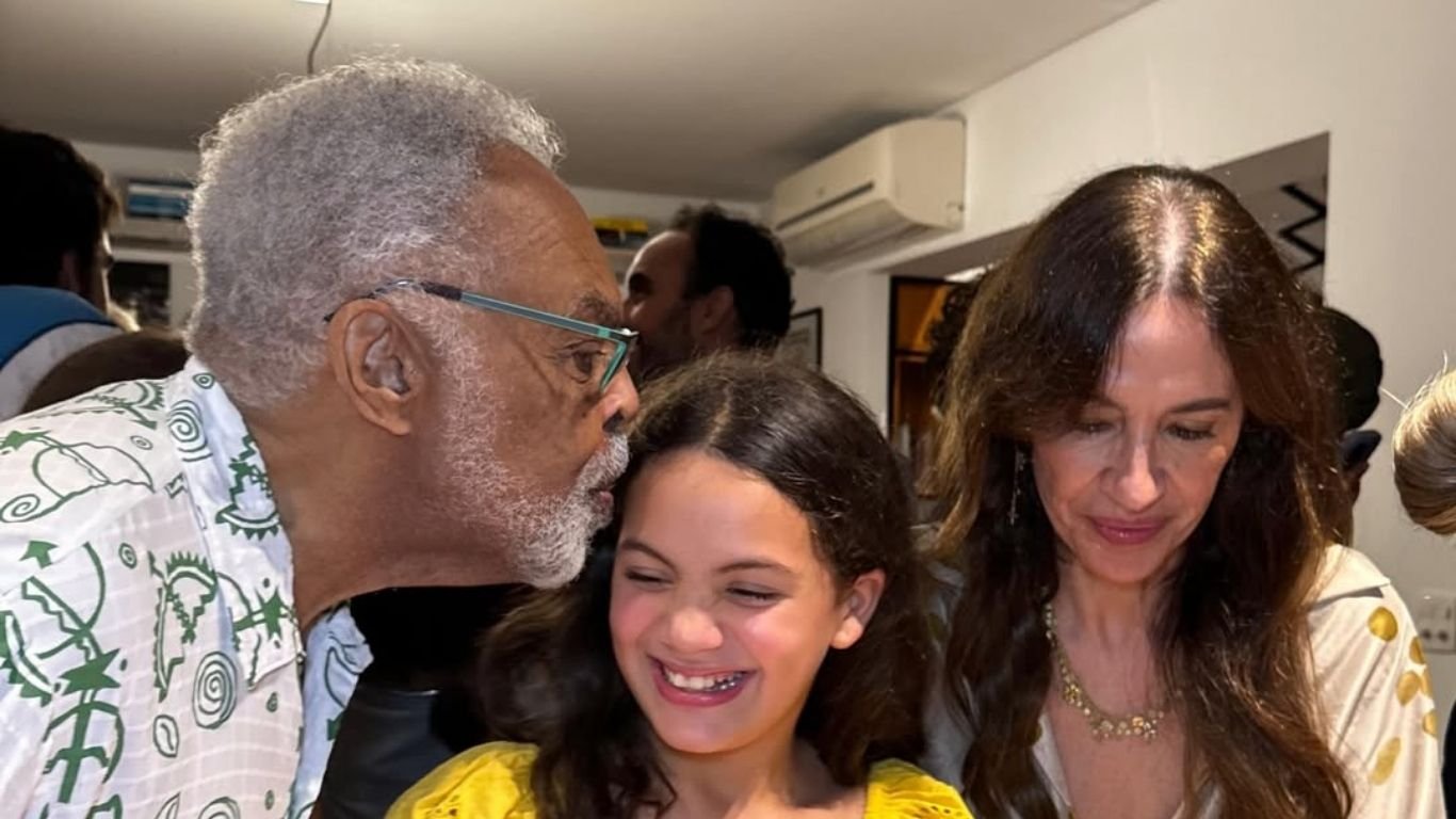 Gilberto Gil homenageia a bisneta Sol de Maria em seu aniversário: “Beijo do biso”