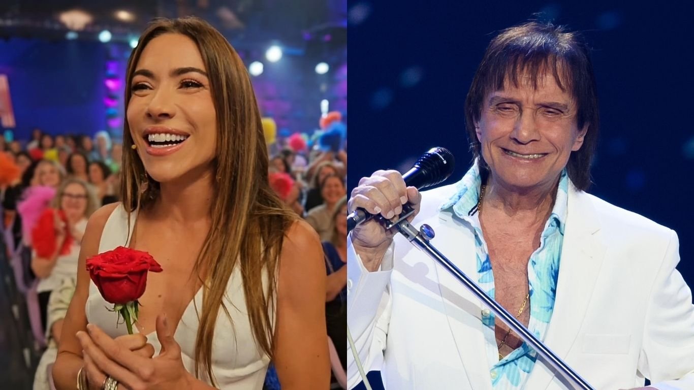 Patrícia Abravanel recebe rosa do cantor Roberto Carlos: “Muito feliz”