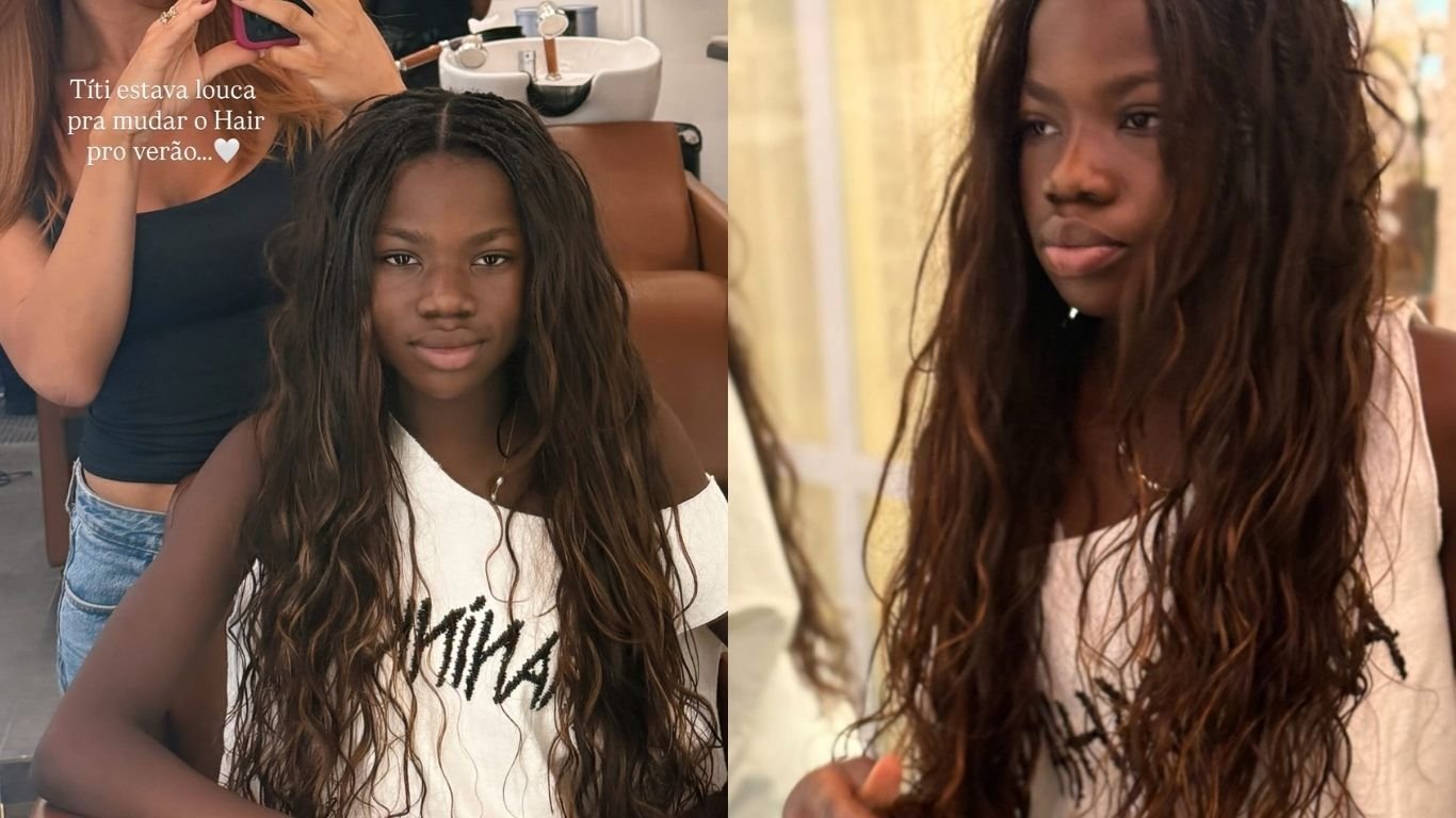 Títi, filha de Giovanna Ewbank e Bruno Gagliasso surge com visual novo