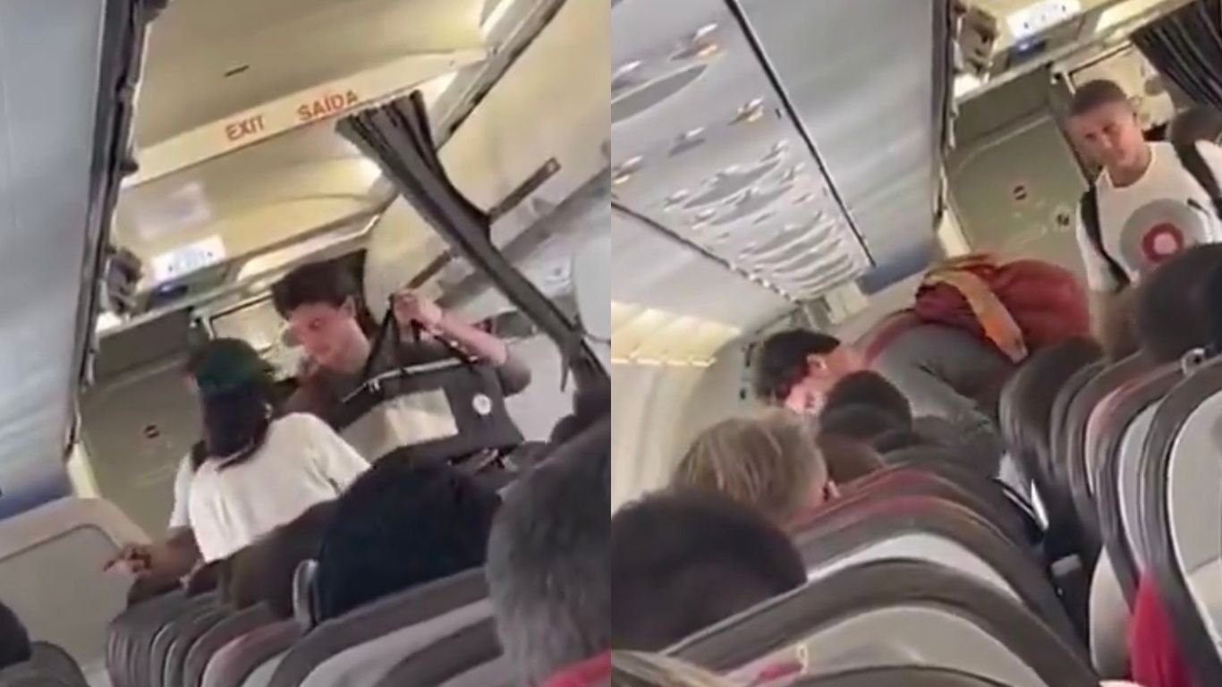 Bruna Marquezine e Shawn Mendes viajam juntos para São Paulo