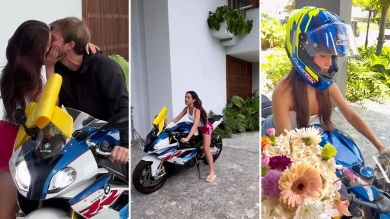 Juliette faz aniversário e ganha uma moto avaliada em R$ 150 mil
