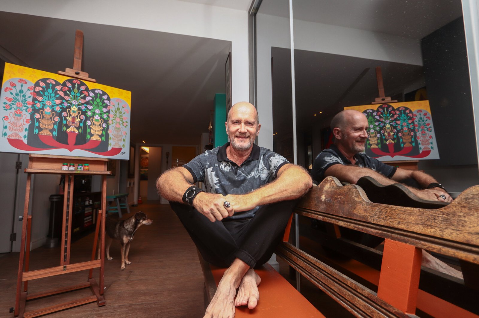 Artista gaúcho Marcos Porto migrou da engenharia para a pintura