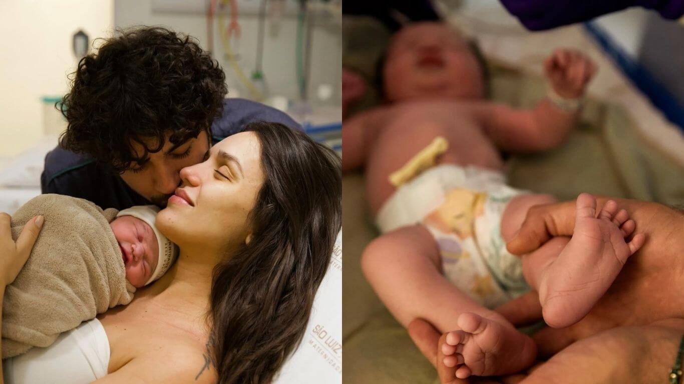 Nasce Zuza, primeira filha da ex-BBB Rafa Kalimann com o cantor Nattan