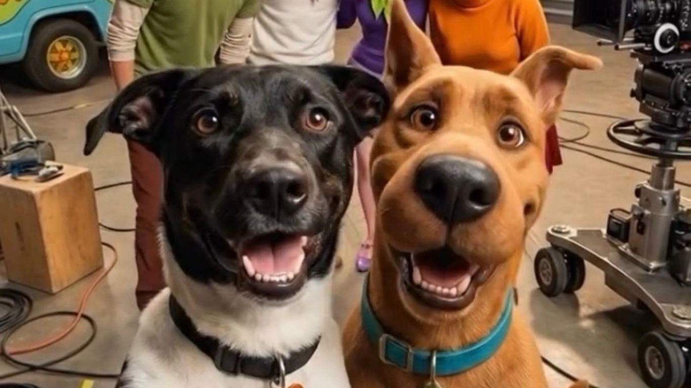 Trend viral: vídeo feito por IA traz doguinho fazendo selfies com pets do cinema e da TV