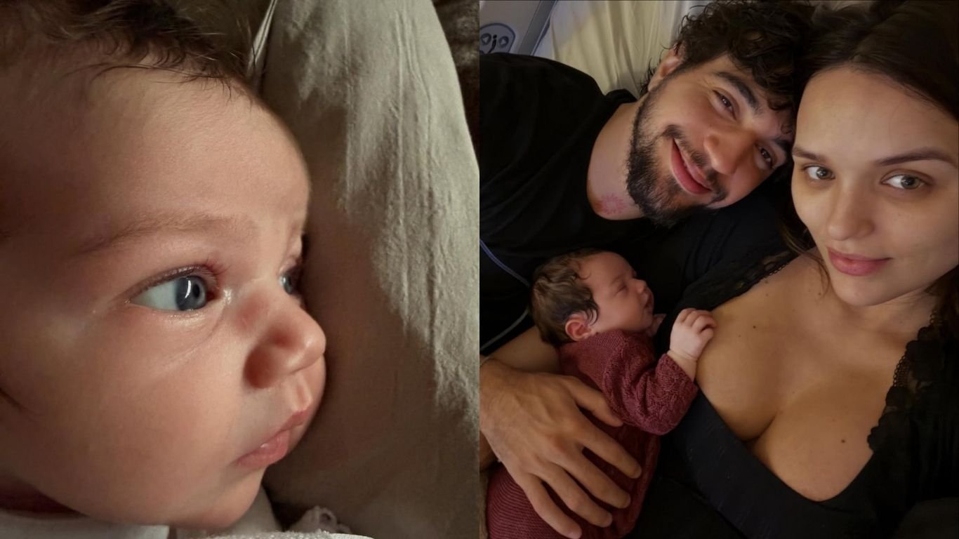 Nattan publica cliques fofos da filha, Zuza, e Rafa Kalimann: “Minha vida”