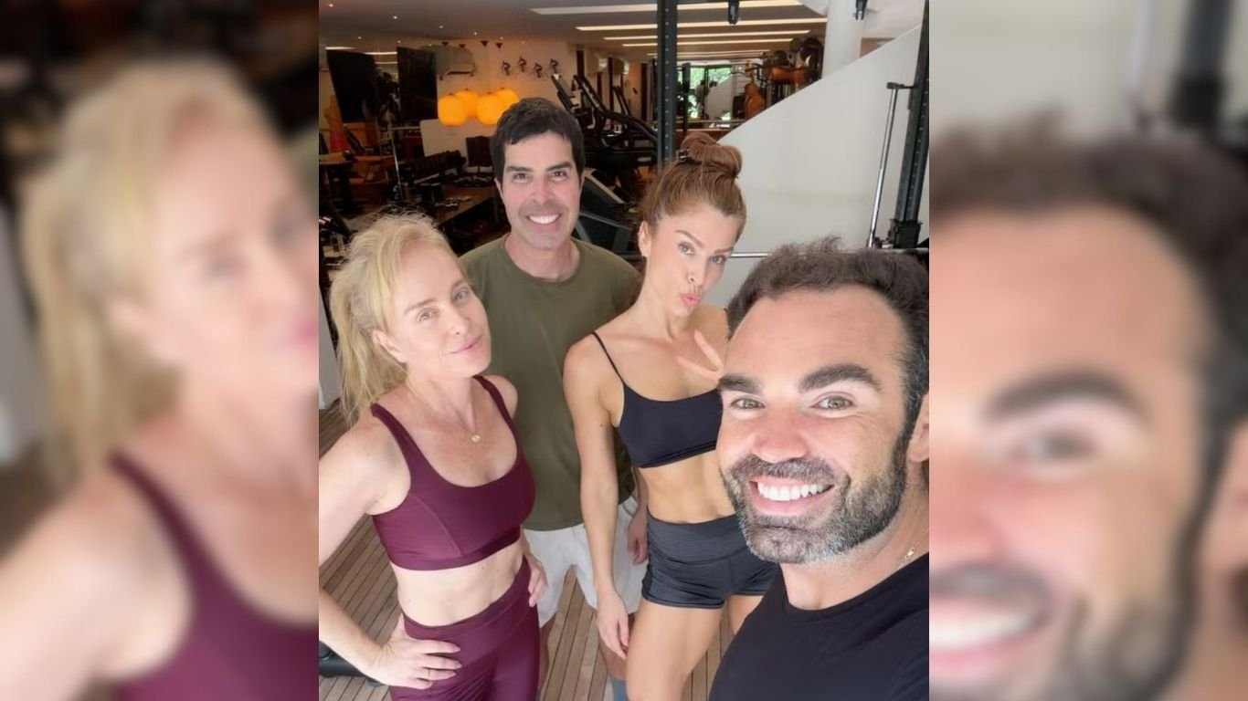 Angélica e Grazi Massafera aparecem juntas durante treino no Rio de Janeiro