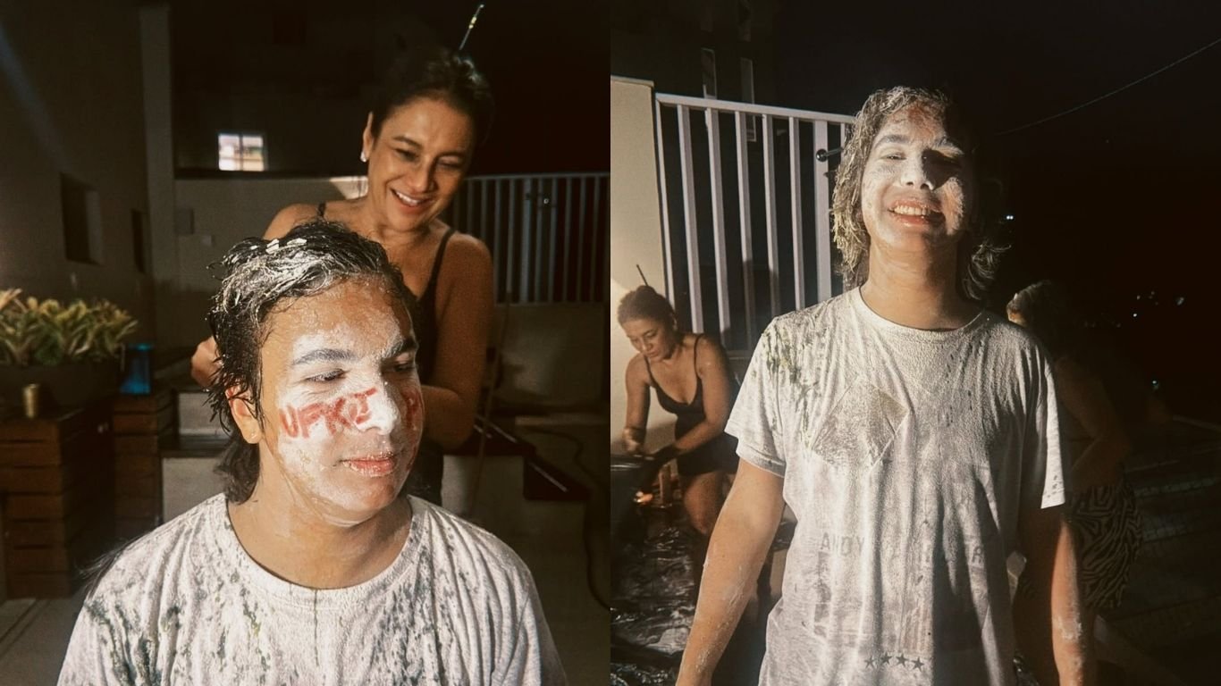 Dira Paes festeja dupla aprovação do filho no vestibular: “Orgulhosos”