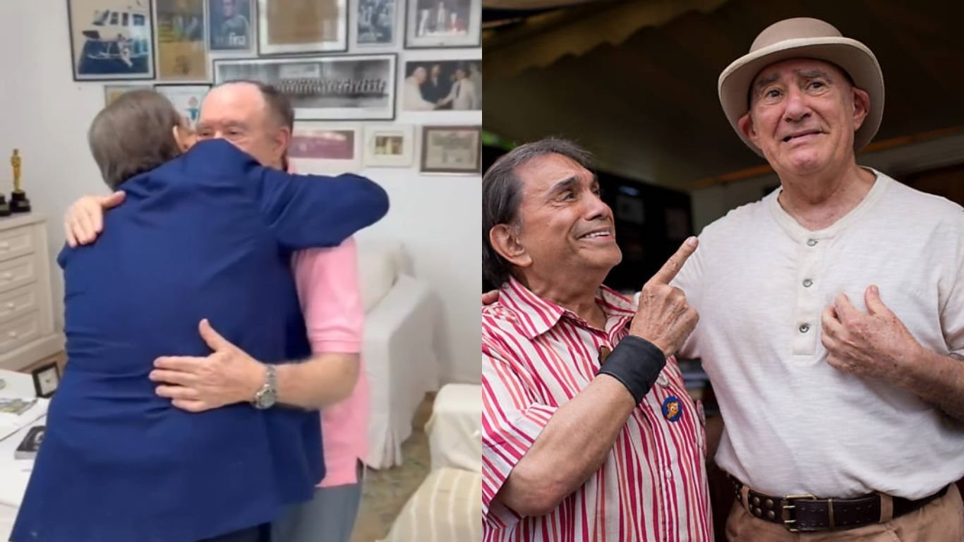 Dedé Santana e Renato Aragão se reencontram no Rio: “Amigo do peito”