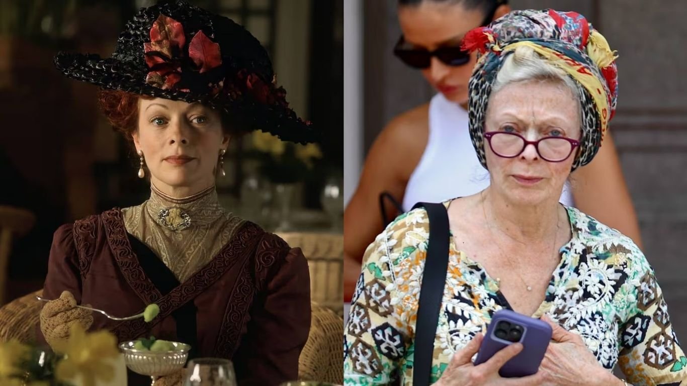 Frances Fisher, atriz de Titanic, é flagrada caminhando pela orla do Rio de Janeiro