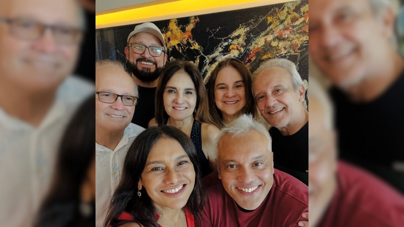 Dira Paes comemora momento raro com os irmãos em Belém: “Amo vocês”