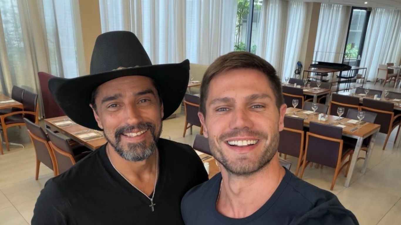 Jonas e Alberto Cowboy se reencontram após saírem BBB 26: “Muita saudade”