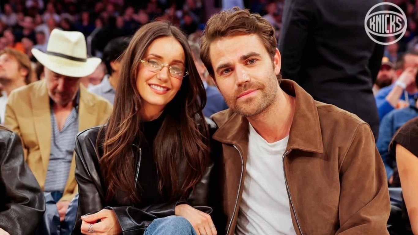Astros de The Vampire Diaries, Nina Dobrev e Paul Wesley curtem partida da NBA