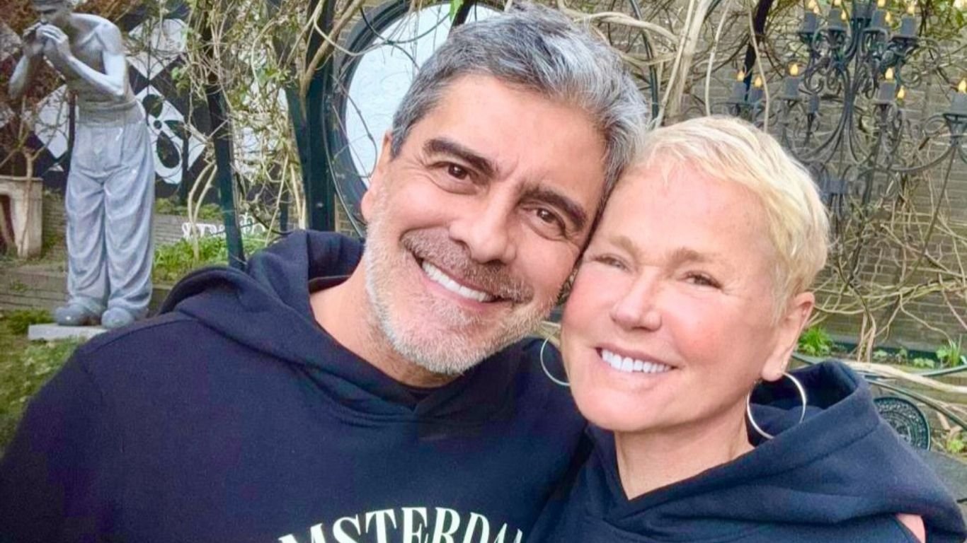 Xuxa abre álbum de viagem para a Holanda com Junno Andrade