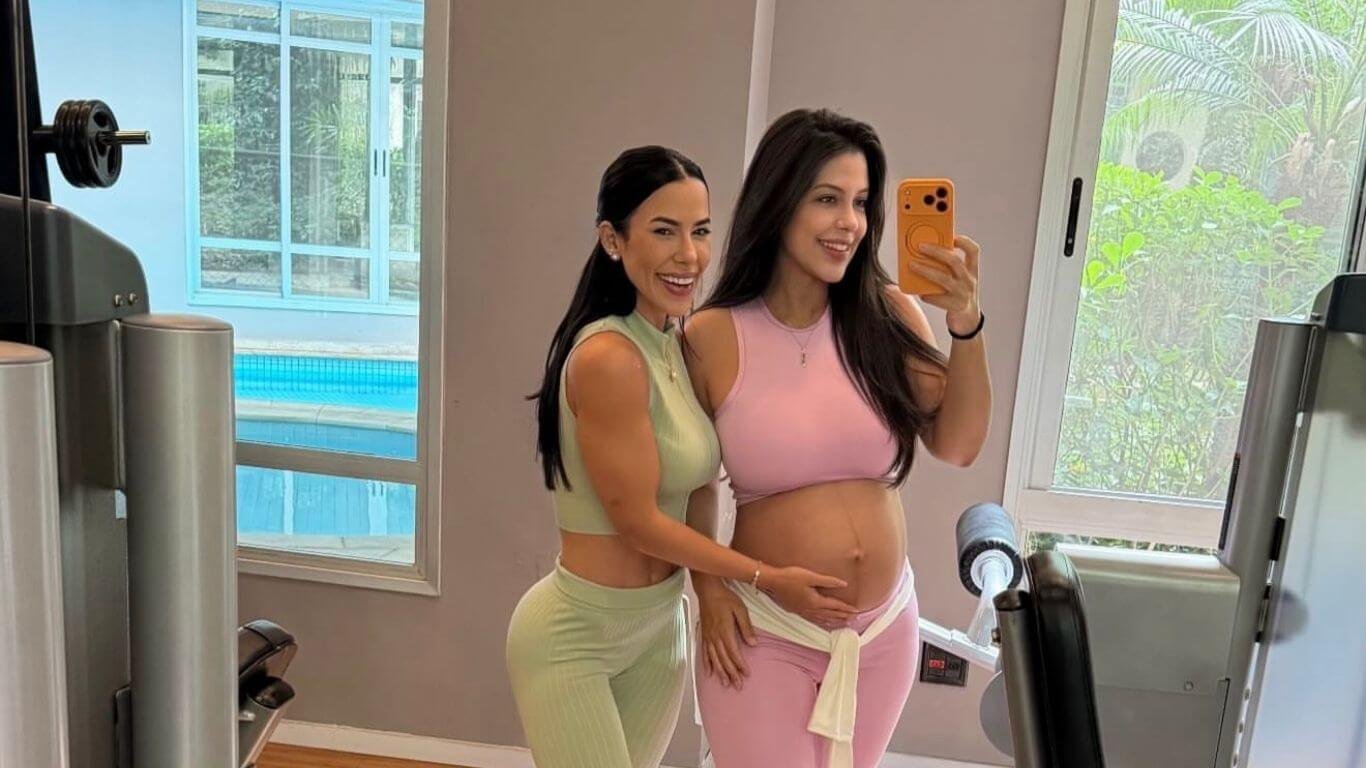 Ex-BBBs Larissa Tomásia e Laís Caldas malham juntas em São Paulo